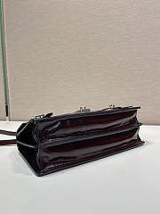Prada Medium Leather Handbag Dark Brown 32x16.5x10cm - 2