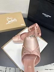Christian Louboutin Cassia Lace Up 100mm Pink Pumps - 3