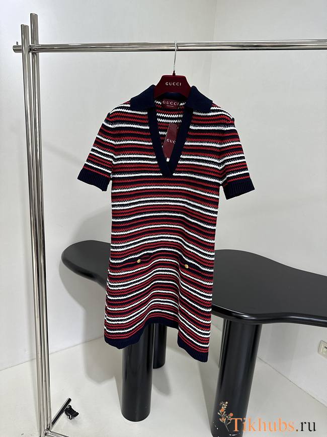 Gucci Fine Wool Polo Dress - 1