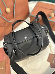 Loro Piana Happy Day Sesia Black Bag 26x23x14cm - 3