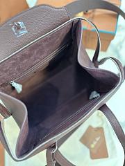 Loro Piana Happy Day Sesia Dark Brown Bag 26x23x14cm - 4