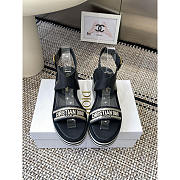 Dior Dway Wedge Sandal Deep Blue  - 1