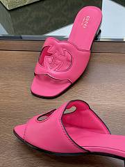 Gucci Neon Pink Slides - 3