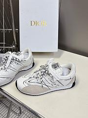 Dior D-Sketch Sneaker White Nylon Calfskin - 3