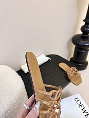Loewe Petal Anagram Slide Calfskin Beige - 4