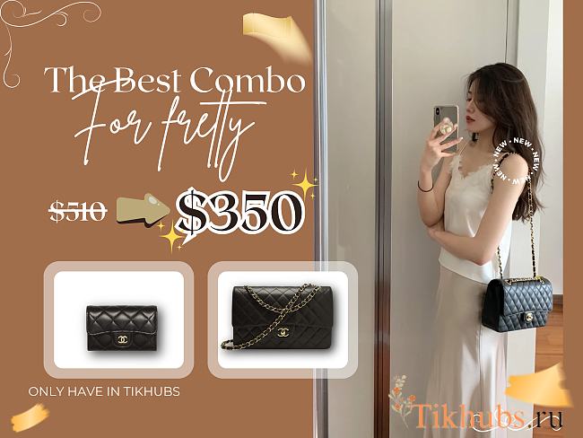 (Final Price Please Don't use Code) Chanel Medium Bag and Wallet  - 1