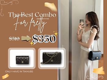 (Final Price Please Don't use Code) Chanel Medium Bag and Wallet 