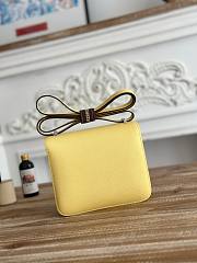 Hermes Constance Bag Epsom Leather Silver Light Yellow 19cm - 2