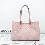 Gucci GG Emblem Medium Tote Bag Light Pink 38x25x15cm - 1