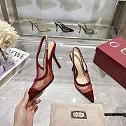 Gucci Signoria Slingback Pump Red Mesh 10.5cm - 5