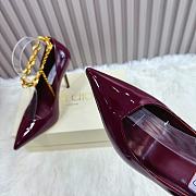 Jimmy Choo Azia Strappy Red Wine Heeled 10cm - 5