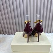 Jimmy Choo Azia Strappy Red Wine Heeled 10cm - 4