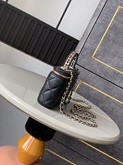 Chanel 25P Vanity Case Black Lambskin 19x14x5cm - 2
