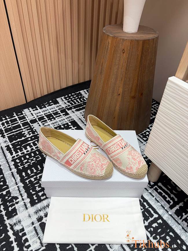 Dior Granville Espadrille Oblique Pink  - 1