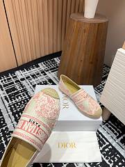 Dior Granville Espadrille Oblique Pink  - 3