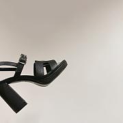 Hermes Black Sandal Heel 9cm - 5