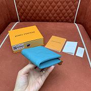 Louis Vuitton LV x TM Lisa Wallet Blue 11x8.5x1.5cm - 4