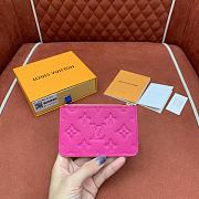 Louis Vuitton LV x TM Romy Card Holder Pink 12x8cm - 4