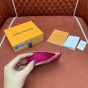 Louis Vuitton LV x TM Romy Card Holder Pink 12x8cm - 2