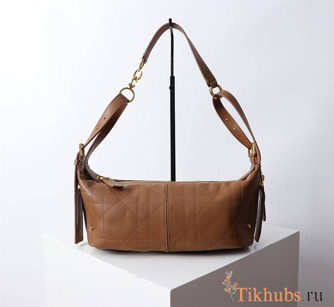 Dior Small D-Journey Bag Vintage Smooth Calfskin Camel 25.5x14.5x14cm - 1