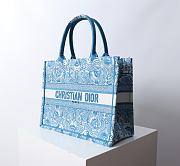 Dior Medium Book Tote Celestial Blue White D-Butterfly 36x27.5x16.5cm - 3