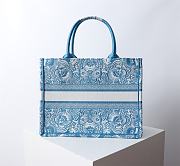 Dior Medium Book Tote Celestial Blue White D-Butterfly 36x27.5x16.5cm - 2