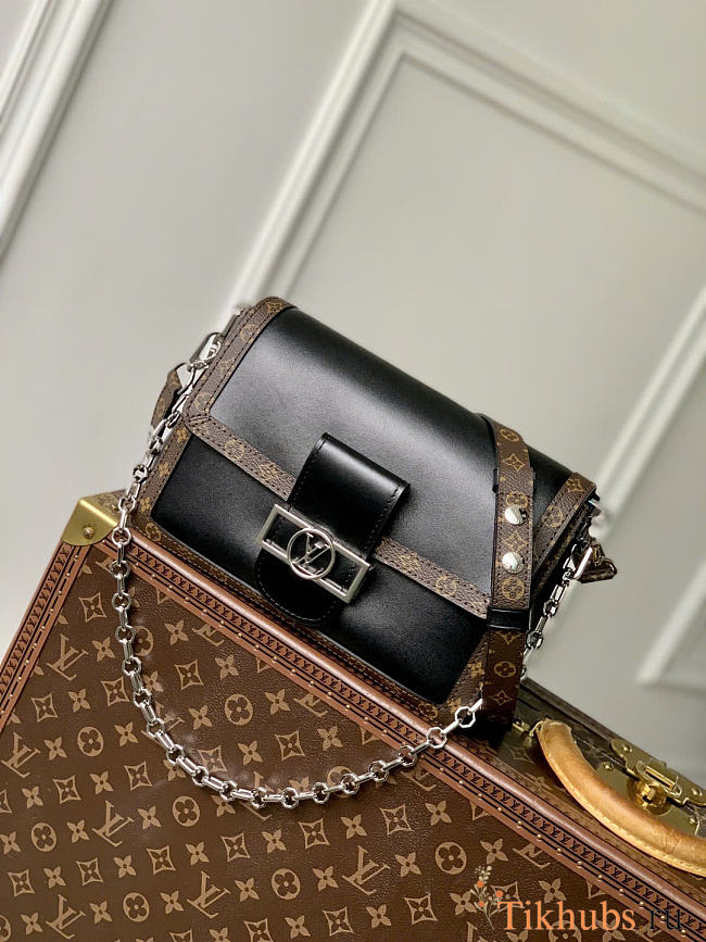 Louis Vuitton LV Dauphine Soft MM Black 24x17x9cm - 1