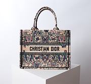 Dior Medium Book Tote Raffia Blue Papillon 36x27.5x16.5cm - 1