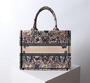 Dior Medium Book Tote Raffia Blue Papillon 36x27.5x16.5cm - 2