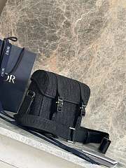 Dior Hit the Road Messenger Bag Flap Black 24x18x8cm - 2