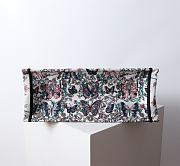Dior Large Book Tote White Blue Papillon 42x18x35cm - 6