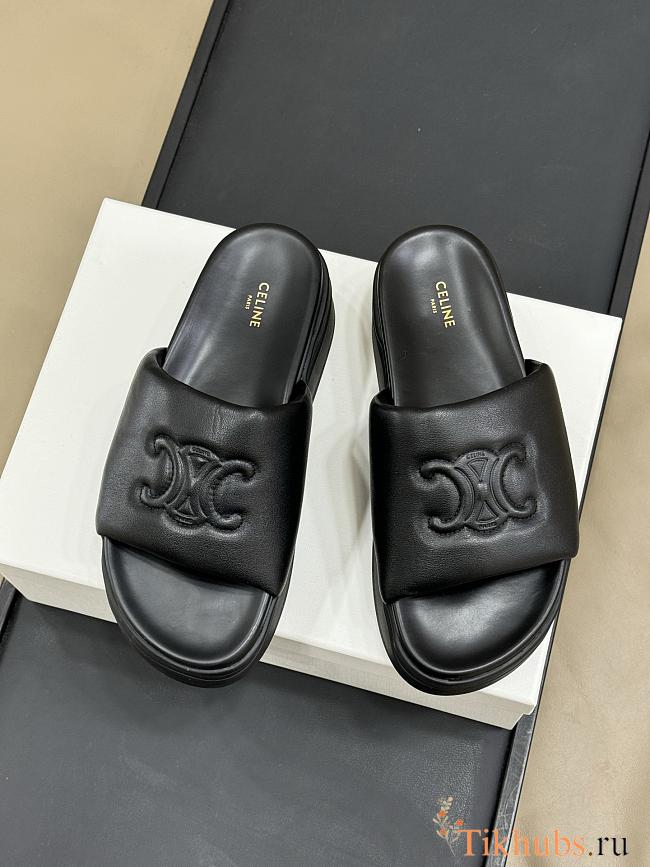 Celine Black Slides - 1