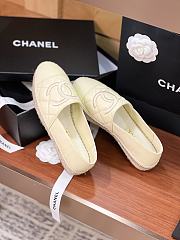Chanel Espadrille Light Yellow Lambskin - 5