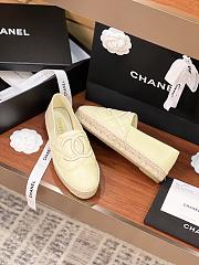 Chanel Espadrille Light Yellow Lambskin - 4