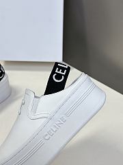 Celine Block Wedge Mule Calfskin White - 5
