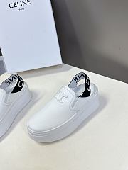 Celine Block Wedge Mule Calfskin White - 2