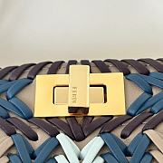 Fendi Peekaboo ISeeU Small Multicolour Interlaced Bag 27x21x11cm - 6
