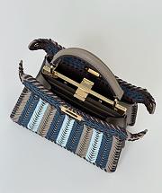 Fendi Peekaboo ISeeU Small Multicolour Interlaced Bag 27x21x11cm - 2