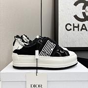 Dior Walk'n'Dior Platform Black White Fringed Sneaker  - 1