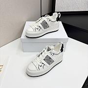 Dior Walk'n'Dior Platform White Black Fringed Sneaker - 2
