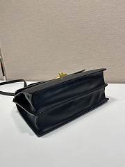 Prada Soft Sound Medium Shoulder Bag Black 28x16x10cm - 3