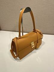 Prada Soft Sound Medium Shoulder Bag Brown 28x16x10cm - 4