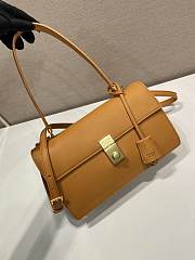 Prada Soft Sound Medium Shoulder Bag Brown 28x16x10cm - 3
