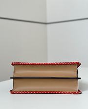Fendi Peekaboo ISeeU Small Beige Multicolour Interlaced Bag 27x21x11cm - 4