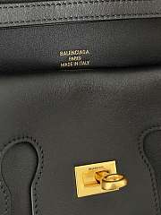 Balenciaga Bel Air Small Shoulder Bag Black Gold 26.9x14x5.3cm - 2