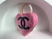 Chanel Heart Bag Pink Patent  - 6