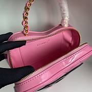 Chanel Heart Bag Pink Patent  - 3