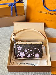 Louis Vuitton LV x TM Pochette Accessoires Sakura Brown 22x13x4cm - 5