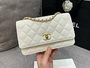 Chanel Woc Wallet Chain White Lambskin Gold 19x12x3cm - 4