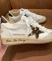 Golden Goose Leather Ball Star White Sneakers - 5